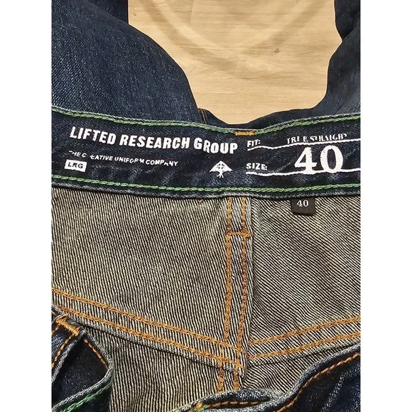 LRG 1947 Denim Jeans True Straight Size 40 Blue Brand New With Tags